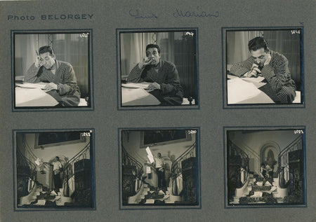 Luis MARIANO 6 contacts argentiques photo photographie film Belorgey