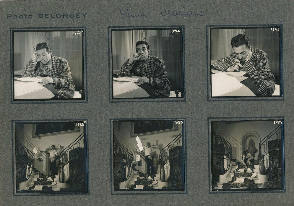 Luis MARIANO 6 contacts argentiques photo photographie film Belorgey