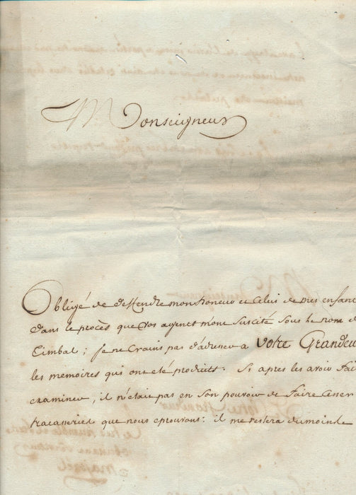 MAJOREL négoce blé Gaillac lettre autographe signée judiciaire Timal Tarn 1782