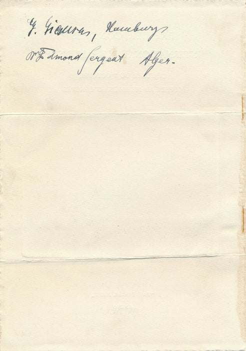 Edmond SERGENT médecin parasitologue Institut Pasteur document signé paludisme