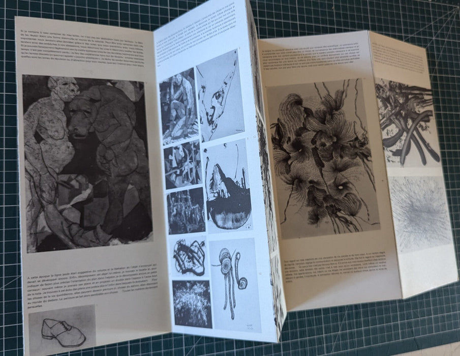 Plaquette d’exposition Bernard Réquichot  galerie Daniel Cordier Paris 1964