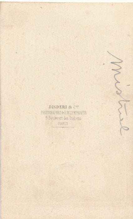 Frédéric Mistral cdv carte visite albuminé photo photographie Disdéri