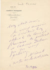 lot Émile Fabre 5 lettres 1 photo autographe Hommage Comédie Française comédiens