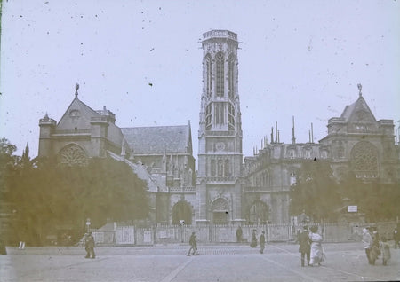 Paris église Paris Saint Germain l’Auxerrois 1902 positif verre plaque photo