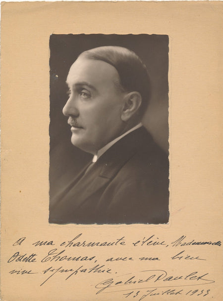 bel ensemble Gabriel Paulet ténor opéra 6 photographies 1 signée autographe