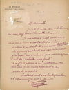 intéressant ensemble autographe Henri JEANSON 2 lettres 1 billet 1 télégramme