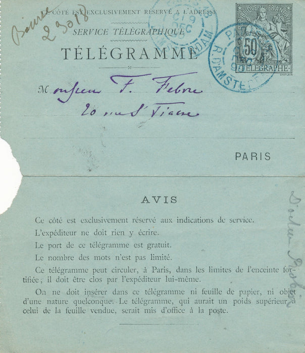 Albert ROBIN médecin, professeur lettre autographe signée internement ! Febvre