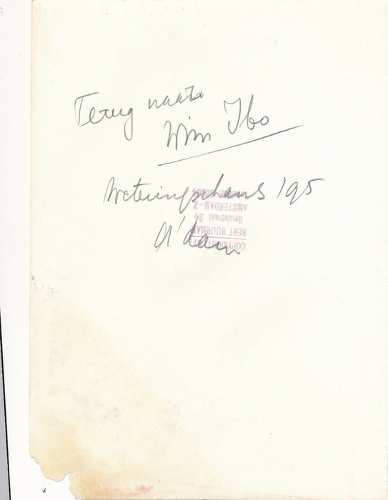 Wim IBO érivain néerlandais cabaret photo photographie Bert Buurman vintage