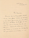 amusante lettre autographe de Jules SUPERVIELLE  répond à une critique gauchos