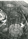 3 photos usine gaz la Villette 1977 gazomètres photo photographie 