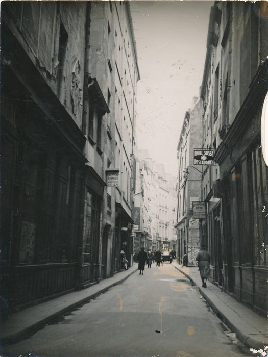 rue possiblement Paris vers 1930 photo photographie époque INSTITUTION POINTEAU