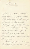 Charles Marie DUPERRÉ lettre autographe signée invitation amiral militaire