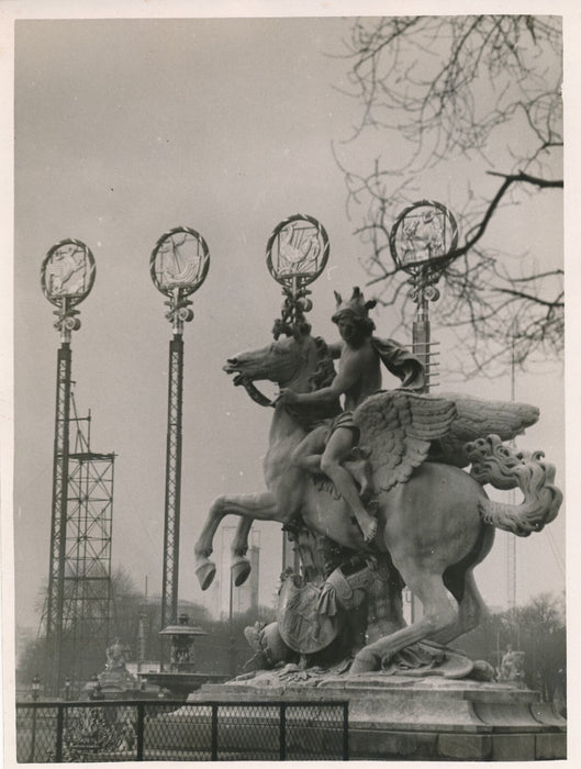 Exposition internationale 1937  3 photos photographie Concorde sculptures