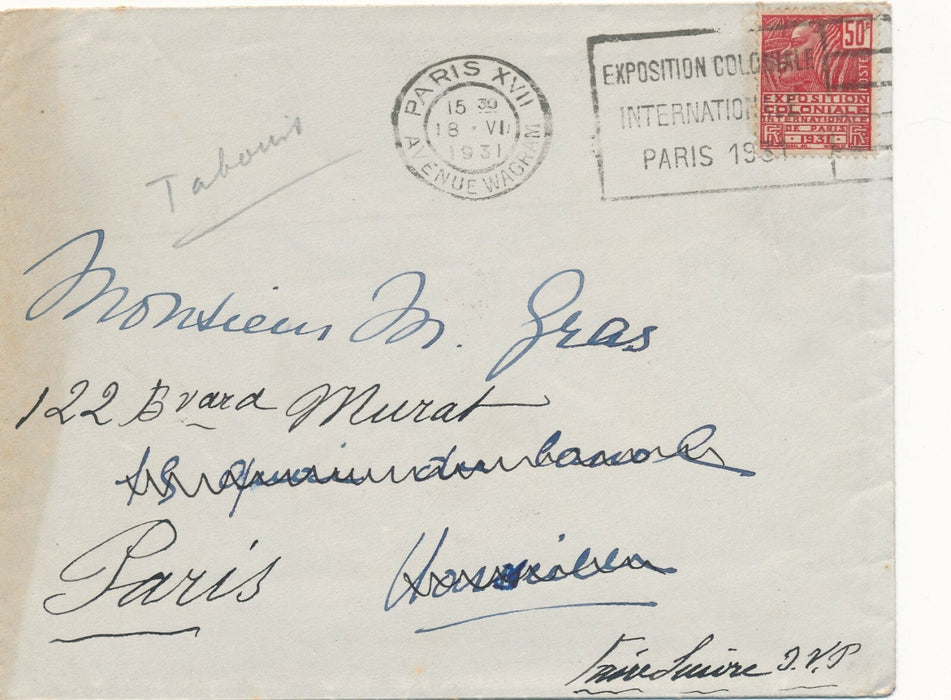 Geneviève TABOUIS lettre autographe signée remerciement Nabuchodonosor 1931