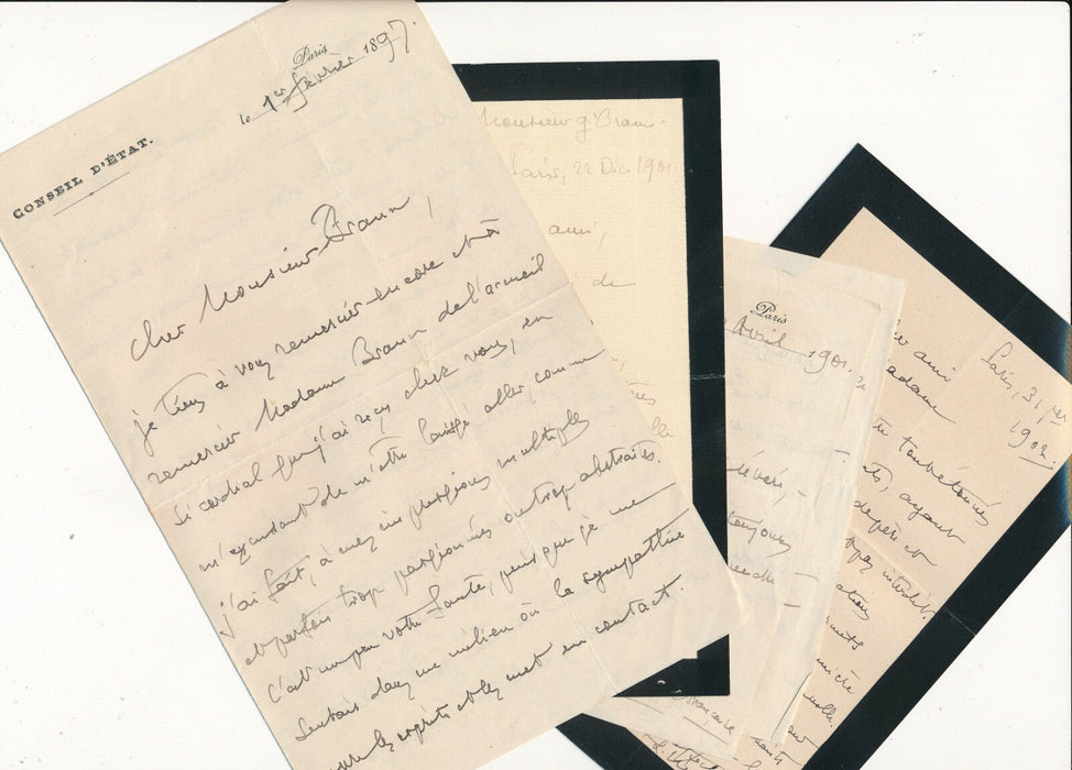 L. HERBETTE Marmite républicaine 10 lettres autographes signées Alsace