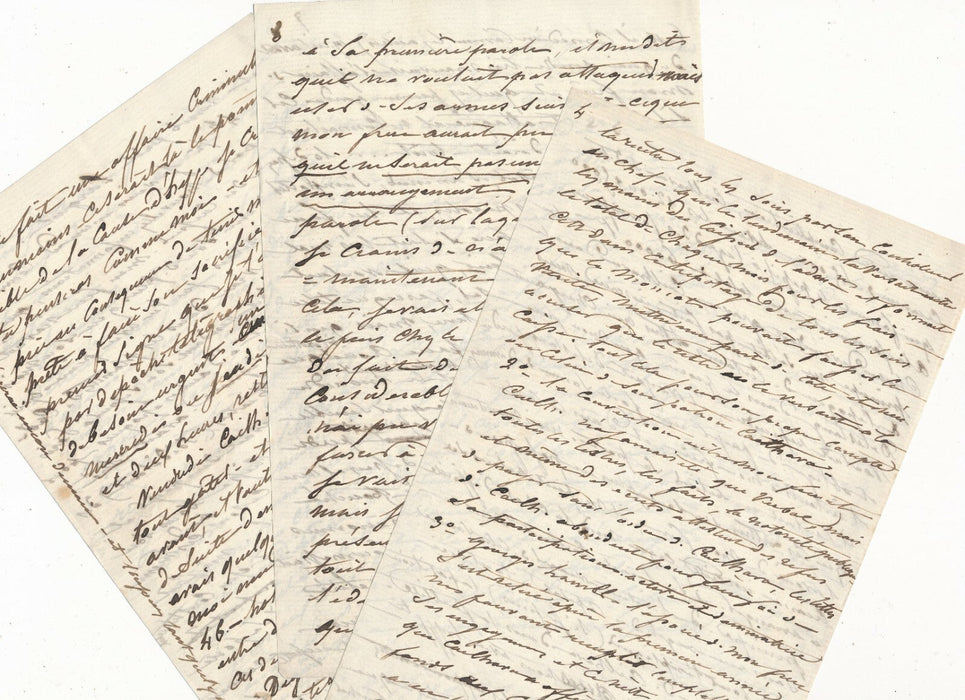 peintre Charles LEFEBVRE 2 lettres autographe Bordeaux tableau frère affaires