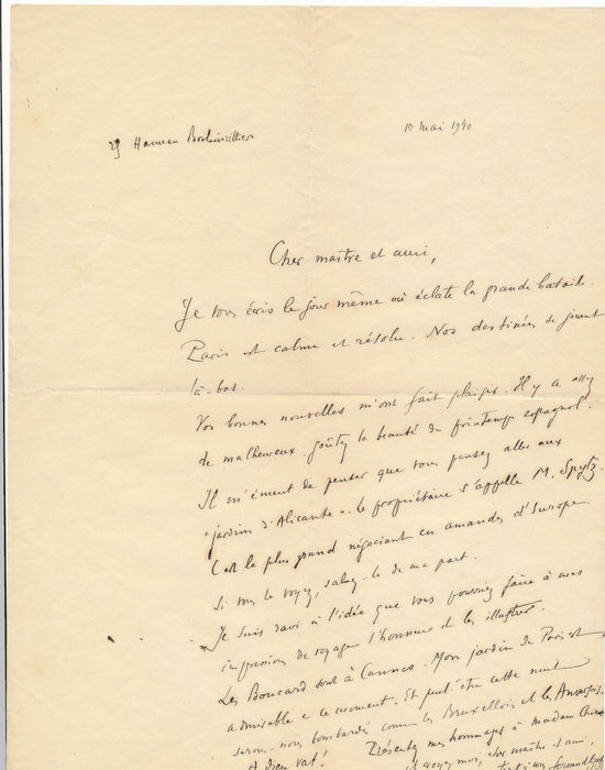 Fernand GREGH 6 lettres autographes signées à Edouard CHIMOT éditions Devambez