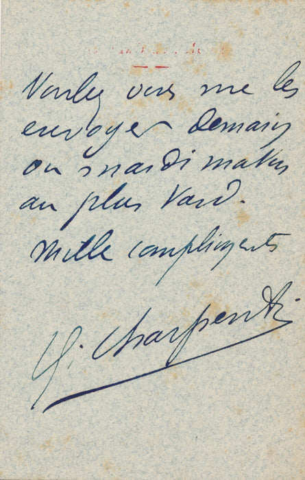 éditeur Georges CHARPENTIER 3 lettres autographes photo DUEZ BASTIEN-LEPAGE