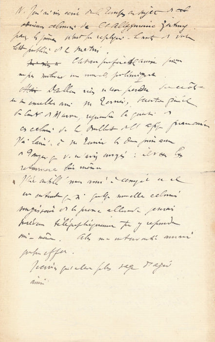 Louis GENTIL géologue 2 lettres autographes affaire Emile Mauchamp Chalon