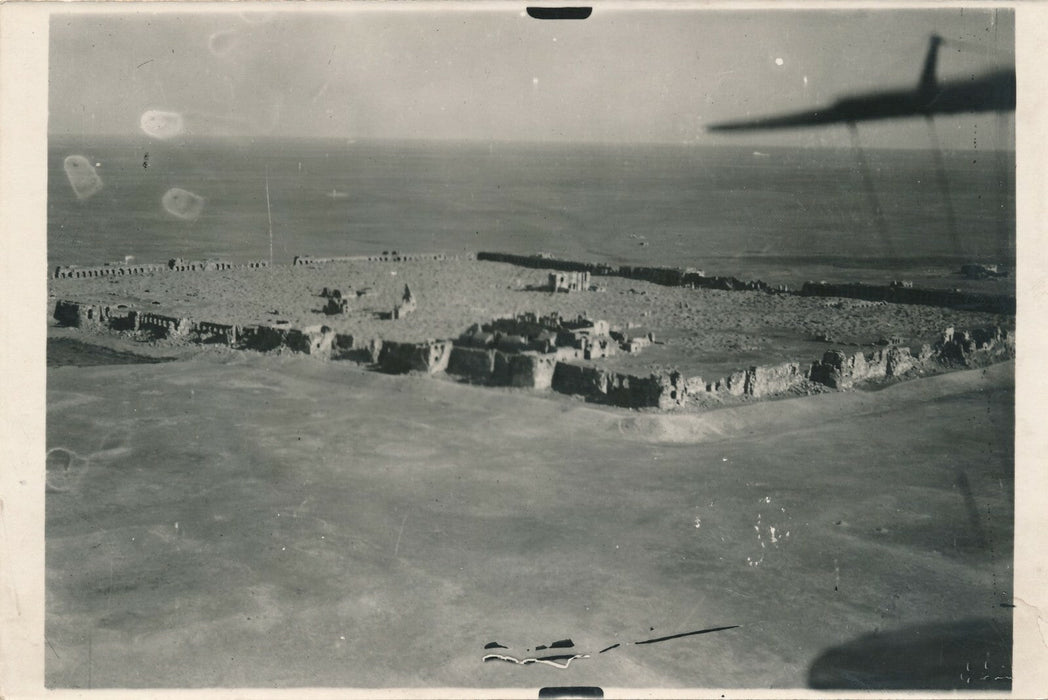 Ruines dans désert, Syrie ? tirage époque v. 1927-1929 photo photographie
