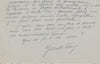 Marcelle Vioux lettre remerciements Marcel Gras métier d'écrivain v. 1930