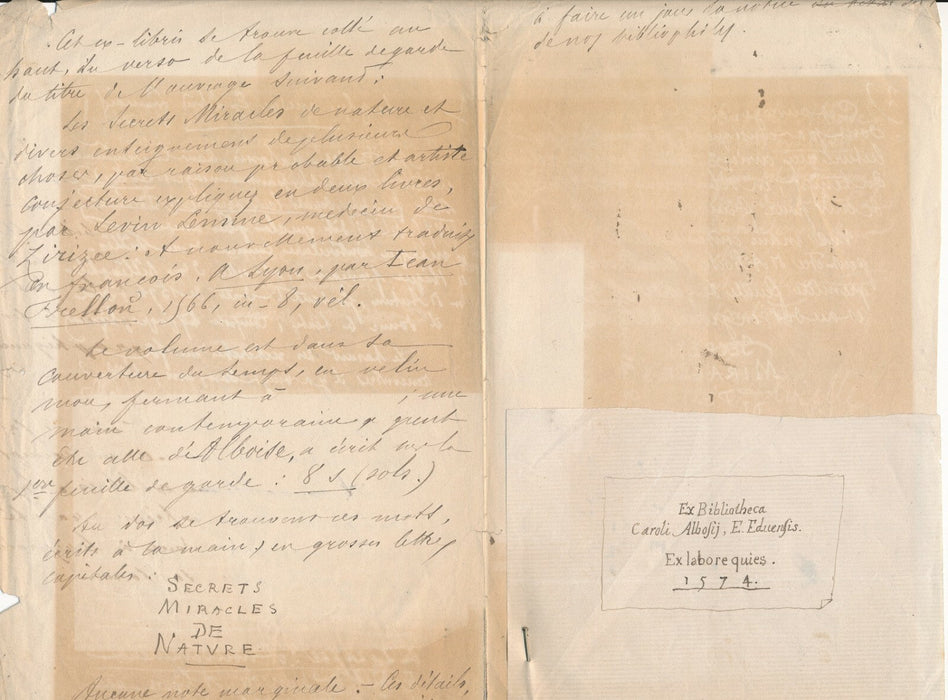 L. CAUSSE libraire éditeur belge Bruxelles ex libris authentification autographe