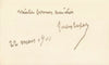 Jules LEFEBVRE peintre 4 cartes de visite autographes signées à Gaston BRAUN