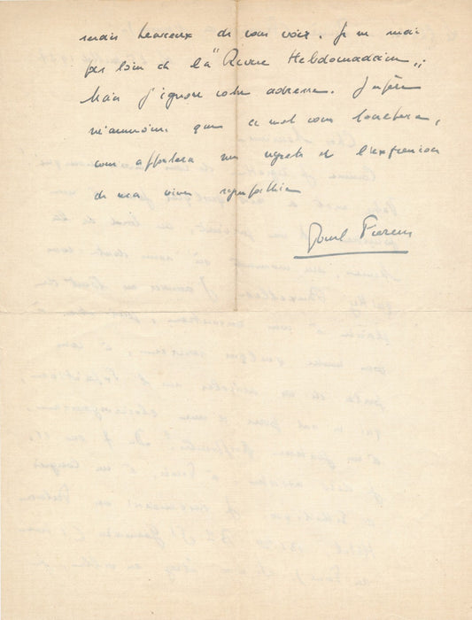 Paul FIERENS conservateur Bruxelles musées 2 lettres autographes signées