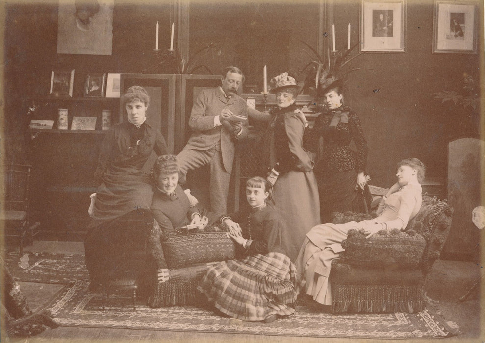 Autoportrait artiste en famille ? photo photographie époque citrate