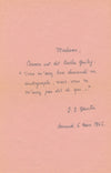 Jean Jacques GAUTIER Lettre autographe signée ET manuscrit Pourquoi avoir écrit