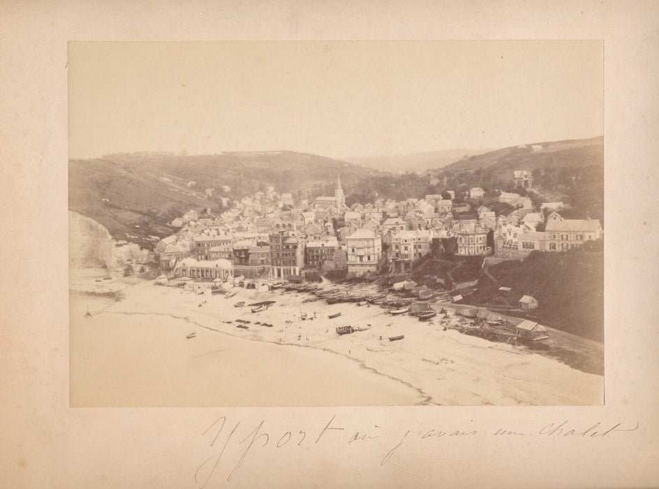 Yport Normandie Seine Maritime photo photographie albumine v. 1880