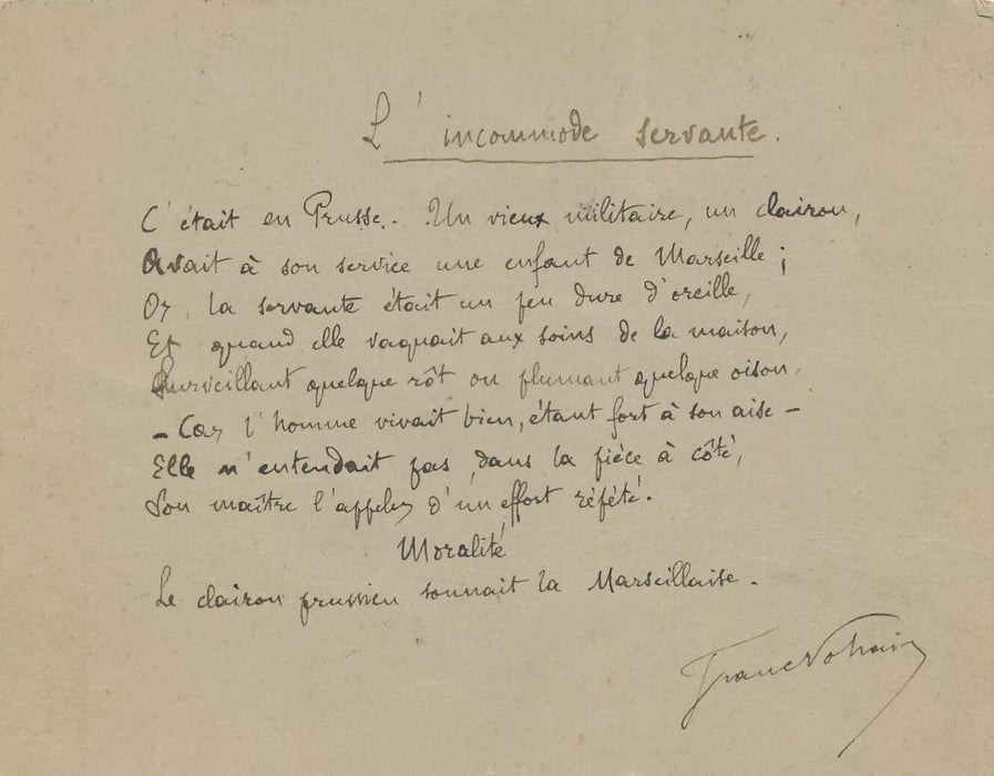 FRANC-NOHAIN 1 poème autographe 2 lettres écrivain poète
