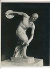 discobole sculpture plâtre photo photographie papier cartoline années 1920