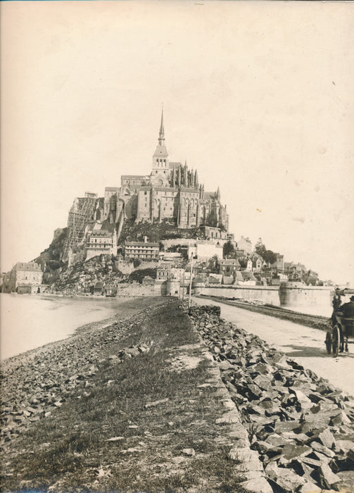 Mont Saint-Michel Jacques Ernest BULLOZ photo photographie époque Normandie