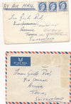 écrivain Malcom MENZIES correspondance autographe 4 lettres Canada anarchisme