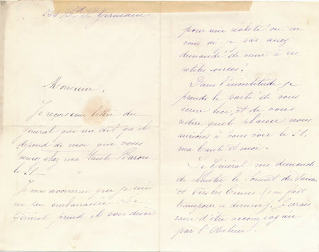 Mademoiselle Paul. Bordas chante compositions de Charles Malherbe 2 lettres 