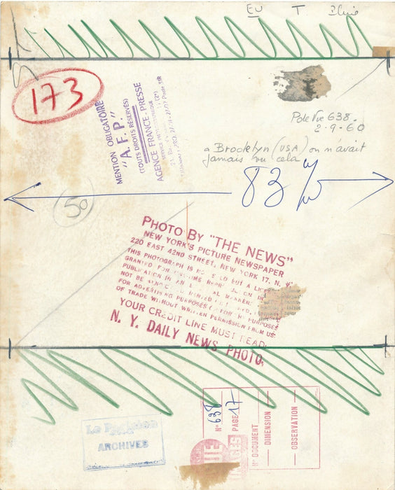 Brooklyn inondation 1960 pluie photo photographie argentique vintage