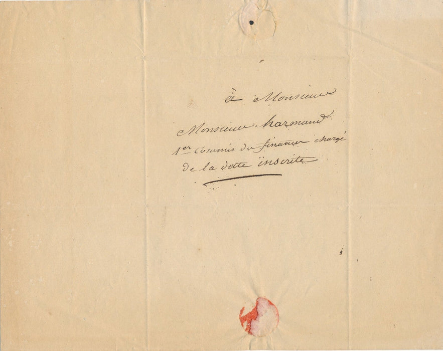 BUDAN DE BOISLAURENT mathématicien lettre autographe signée aide famille