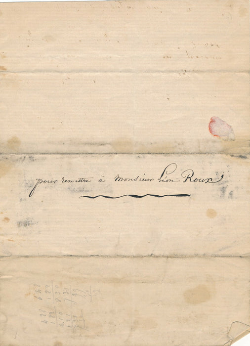 peintre Paul-Emile DESTOUCHES lettre autographe signée ET dessin 7 croquis 