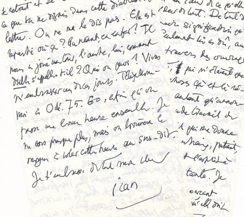 Jean CASSOU 4 lettres autographes Carlo SUARÈS Kabbaliste Juif Joe BOUSQUET