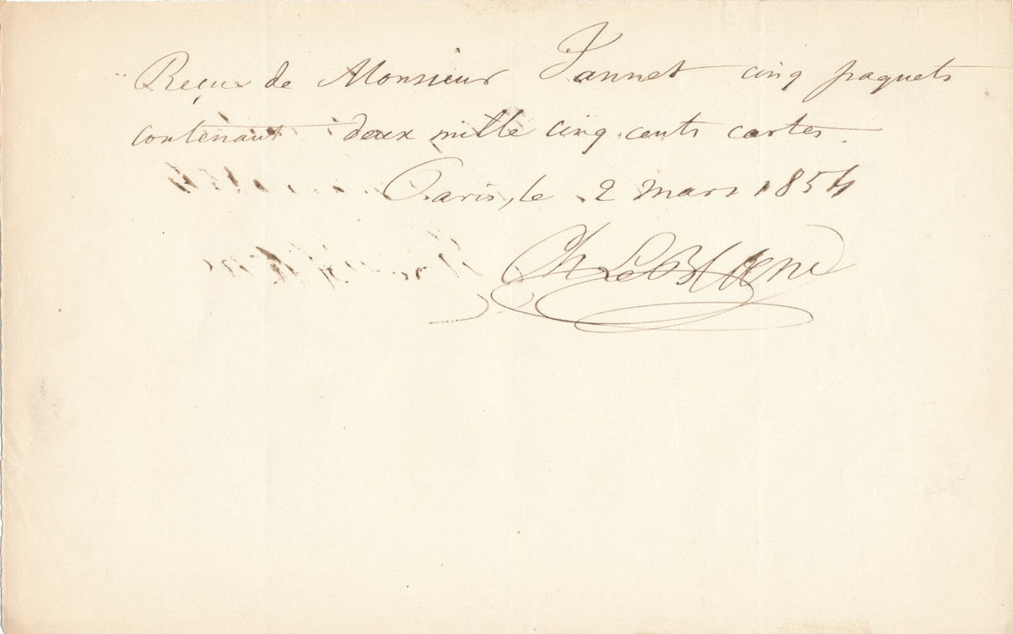 art Charles LEBLANC 2 lettres autographes signées Despinoy Estampe bibliothèque