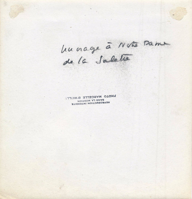 Notre Dame La Salette Isère M. d Heilly v. 1940 photographie d'époque