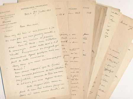 Raoul de SAINT-ARROMAN 15 lettres autographes signées sur le théâtre passionnant