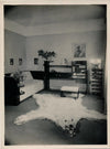 photographie Intérieur Art déco le tapis ours tirage argentique époque v. 1930