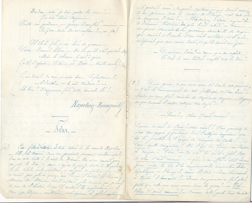 Charny amateur Louis Paris Napoléon Antoine Auvray 6 lettres  et 2 manuscrits