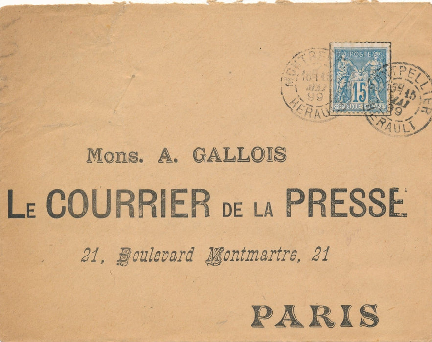Édouard-Antoine MARSAL Lettre signée avec mentions autographes pour presse