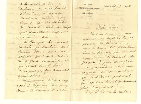 Georges Martin WITKOWSKI intéressante lettre économie spectacle autographe Lyon