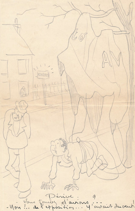 jeune Georges KERBRAT caricaturiste humour  30 dessins v 1930 Georges Ventillard