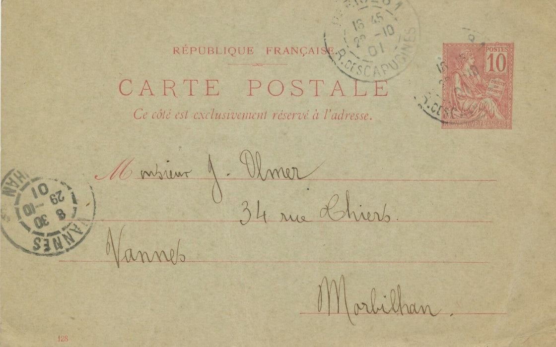 René Le Cœur lettre autographe à G. Olmer sur Liane de Pougy Idylle saphique