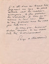 écrivain Serge de Chessin lettre autographe signée Svea